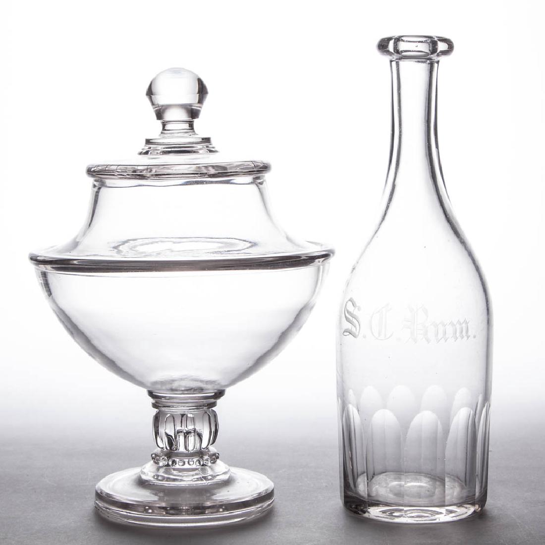 ASSORTED GLASS ARTICLES, LOT OF TWO (1 of 1)