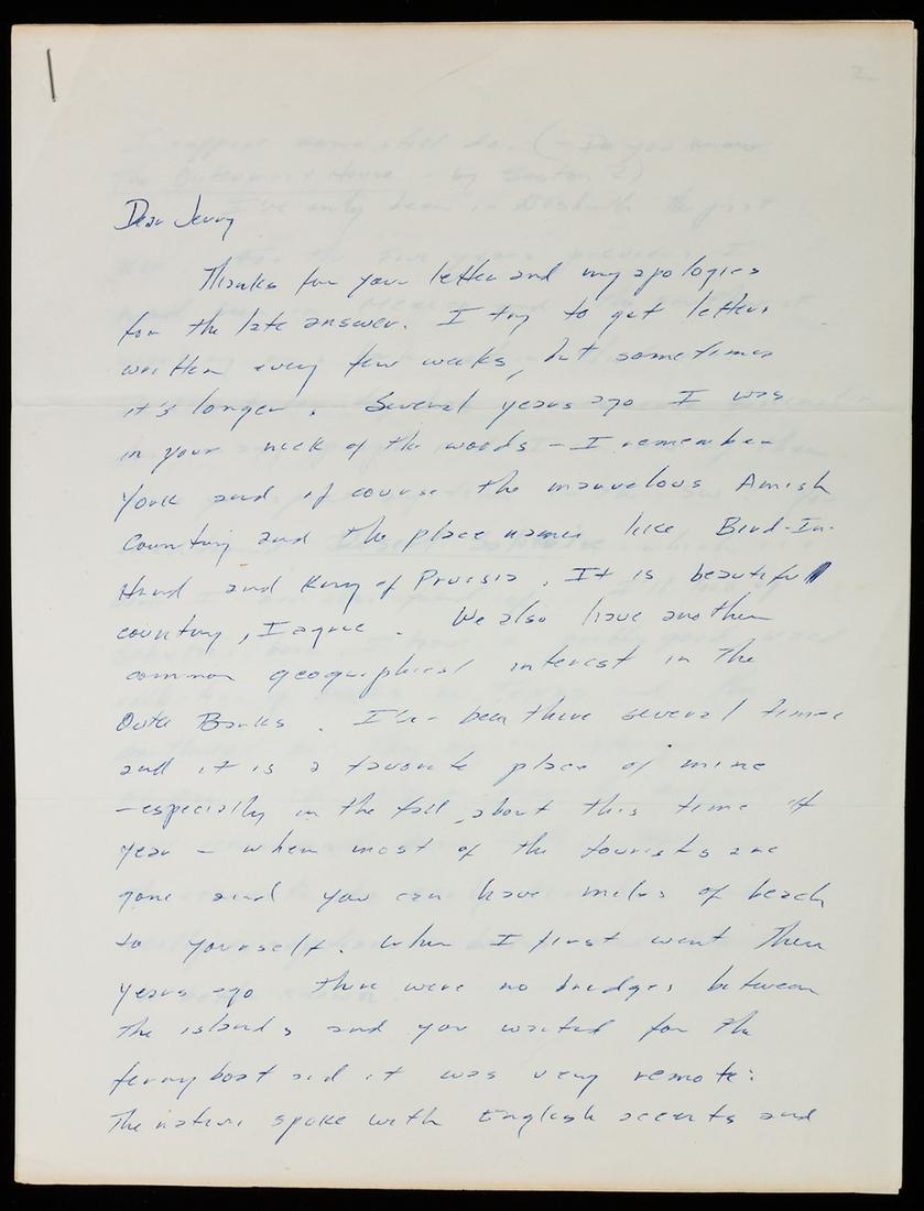 McCarthy, Cormac. Five Page Autograph Letter Signed ca.: McCarthy, Cormac. Five Page Autograph Letter Signed ca. Early 1980s. (1933-) Five pages, 8.5" x 11", No place; no date. Cormac McCarthy is a novelist and screenwriter, of Southern Gothic, Western, and