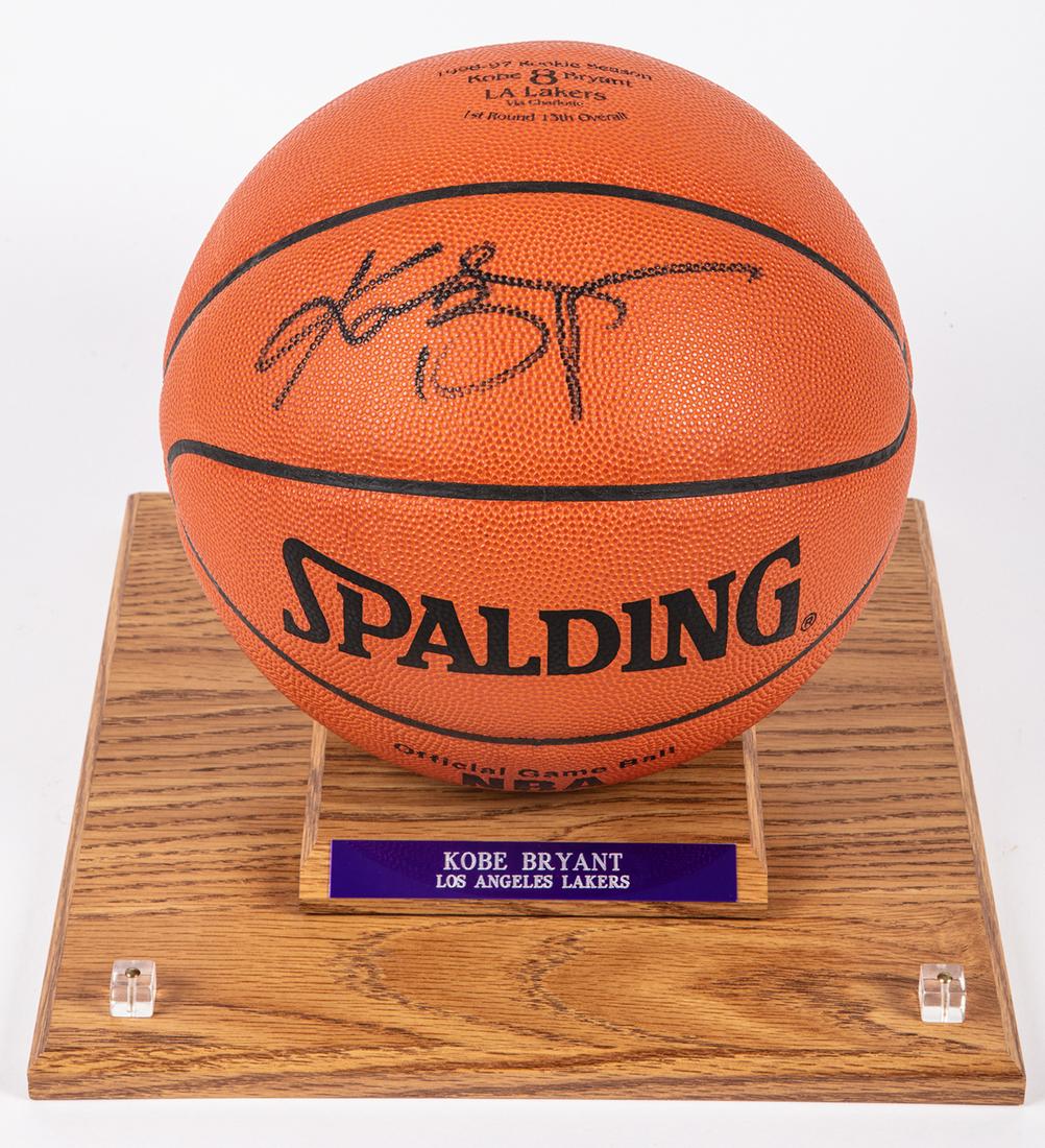 kobe bryant signed basketball price