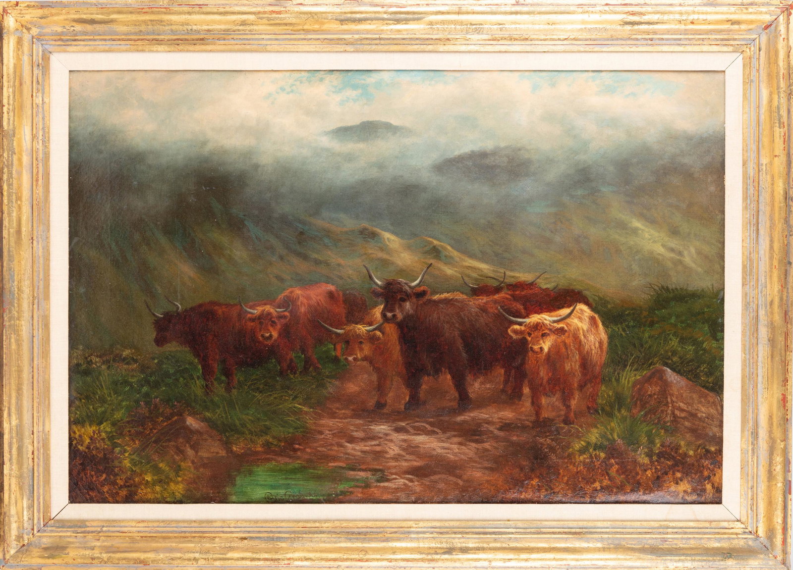 Cedric Gray. Highland Cattle Outer Hebrides: Cedric Gray. Highland Cattle Outer Hebrides. Wonderful late 19th Century Scottish painter known for his idyllic landscapes and farm scenes. Highland cattle or long-hair Highland cattle, the subject of