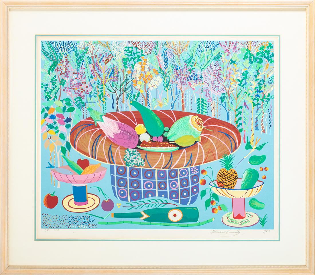 Carvallo, Feliciano. BodegÃ³n, Frutas y demÃ¡s Hierbas: Carvallo, Feliciano. Bodegón, Frutas y demás Hierbas (Still Life, Fruits and Herbs). (1920-) Venezuelan artist all but self-taught. He mounted his first exhibition in his living room rap