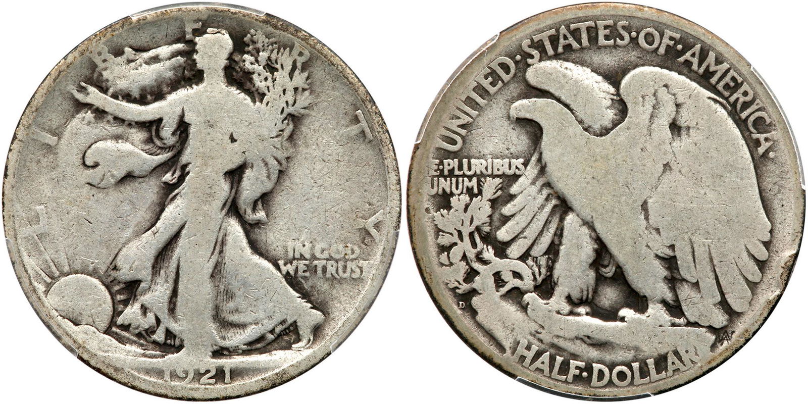 1921-D Liberty Walking Half Dollar (1 of 1)