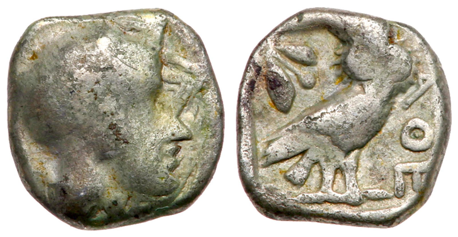 Philistia, Uncertain mints. Silver Obol (0.78 g), Mid (1 of 1)