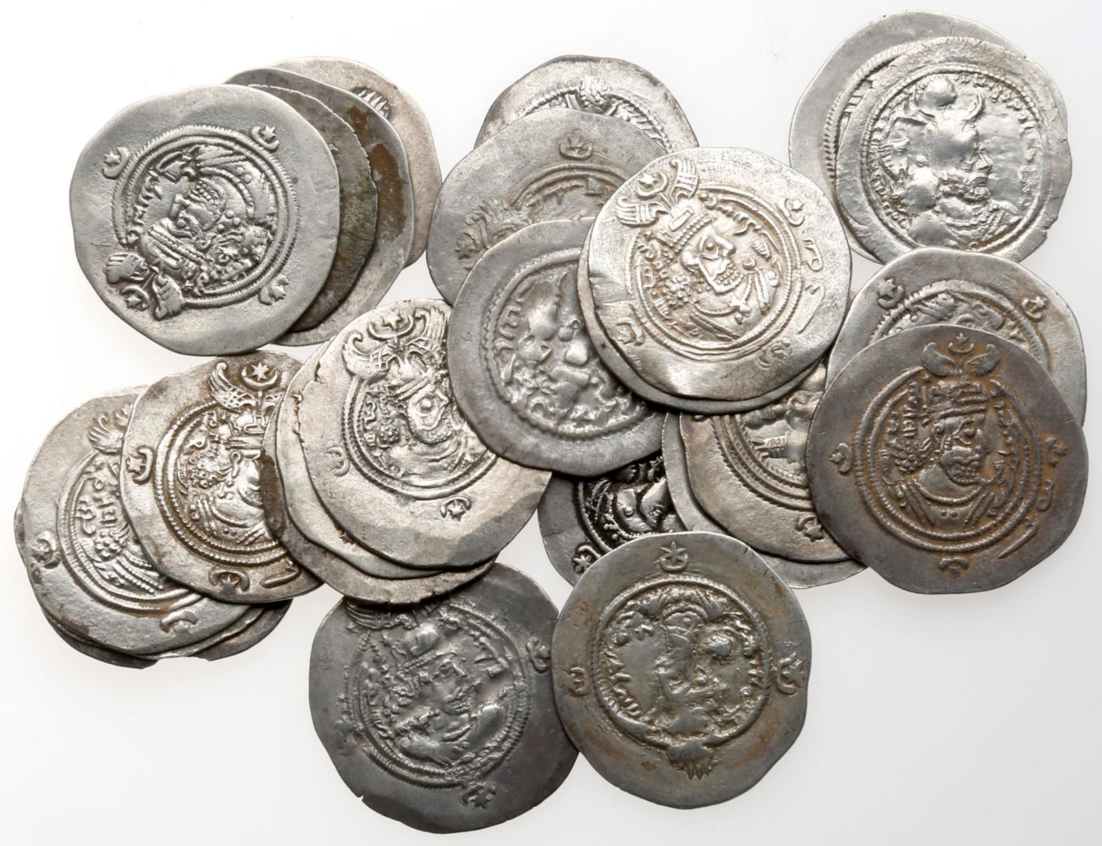 SASANIAN EMPIRE - 25-piece lot of Unattributed Silver (1 of 1)