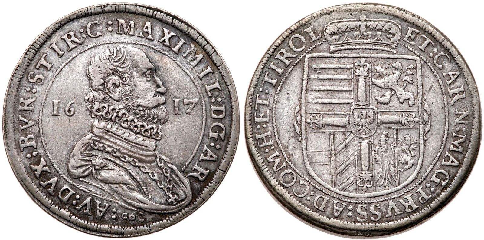 Austria. Taler, 1617-CO (Hall) (1 of 1)