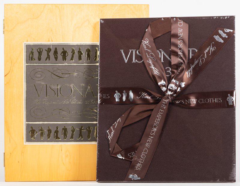 Lagerfeld, Karl. Visionaire: The Emperor's New Clothes: Lagerfeld, Karl. Visionaire: The Emperor's New Clothes (Sealed, Never Opened). (1933-2019) Visionaire, 1997. Hardcover. Condition: 1st Edition. Ltd edition copy #2114 of 5000 in a wooden carrying case