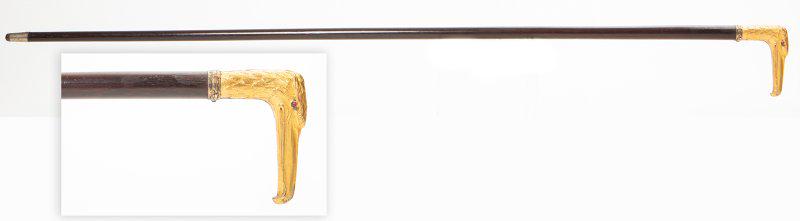 Handsome Antique British Walking Cane with Sterling (1 of 1)