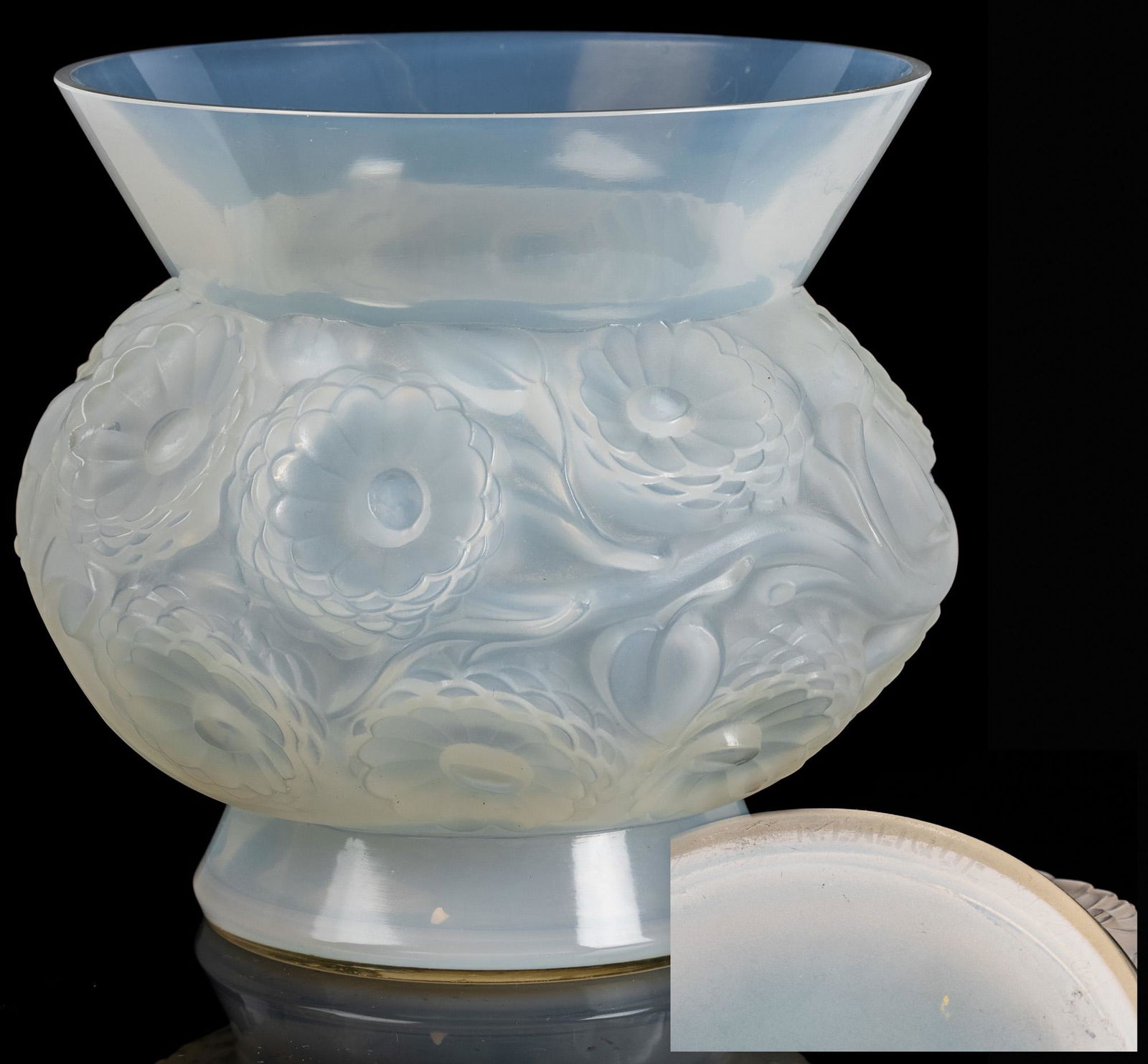 RenÃ© Lalique Opalescent Bowl, Pre-1945 Signed R. (1 of 1)