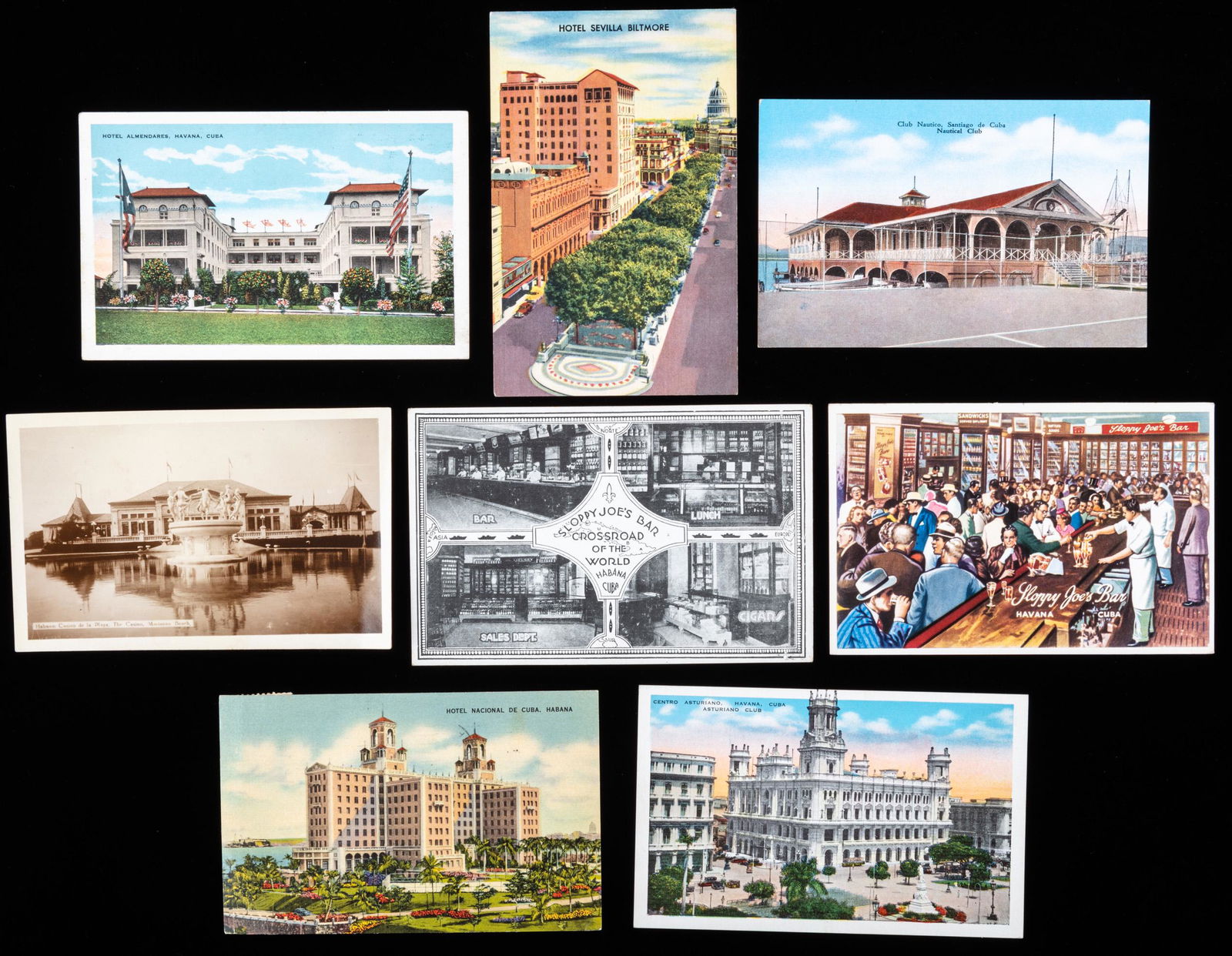 25 Very Scarce and Prized Postcards of Cuban Casinos, (1 of 1)