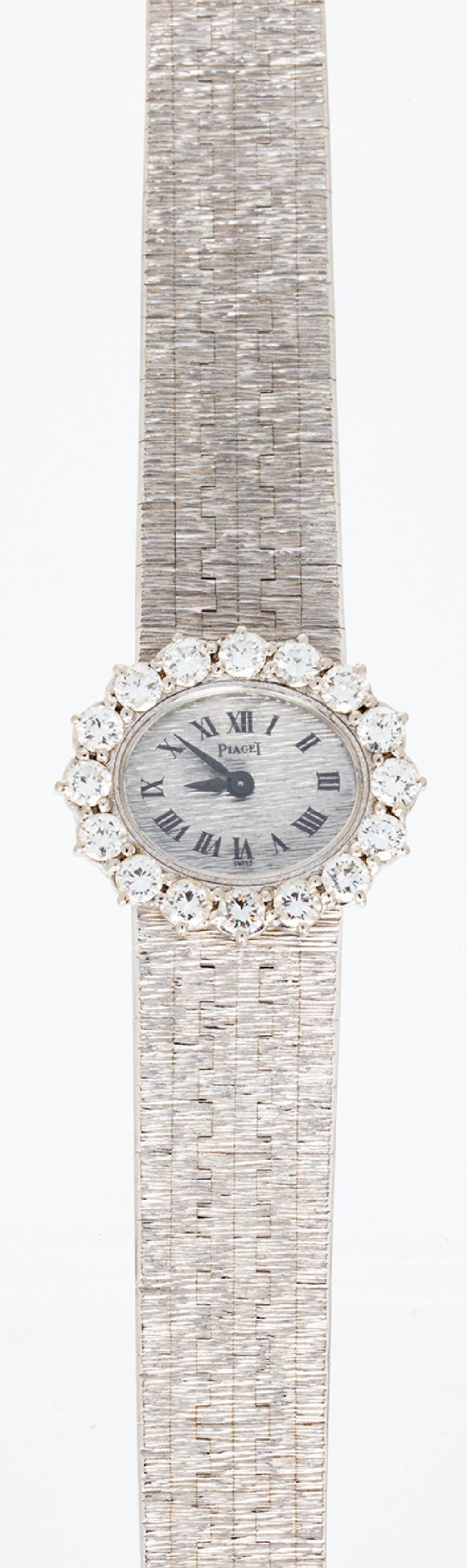 Ladies Piaget 18K White Gold Vintage Watch with Silver (1 of 1)