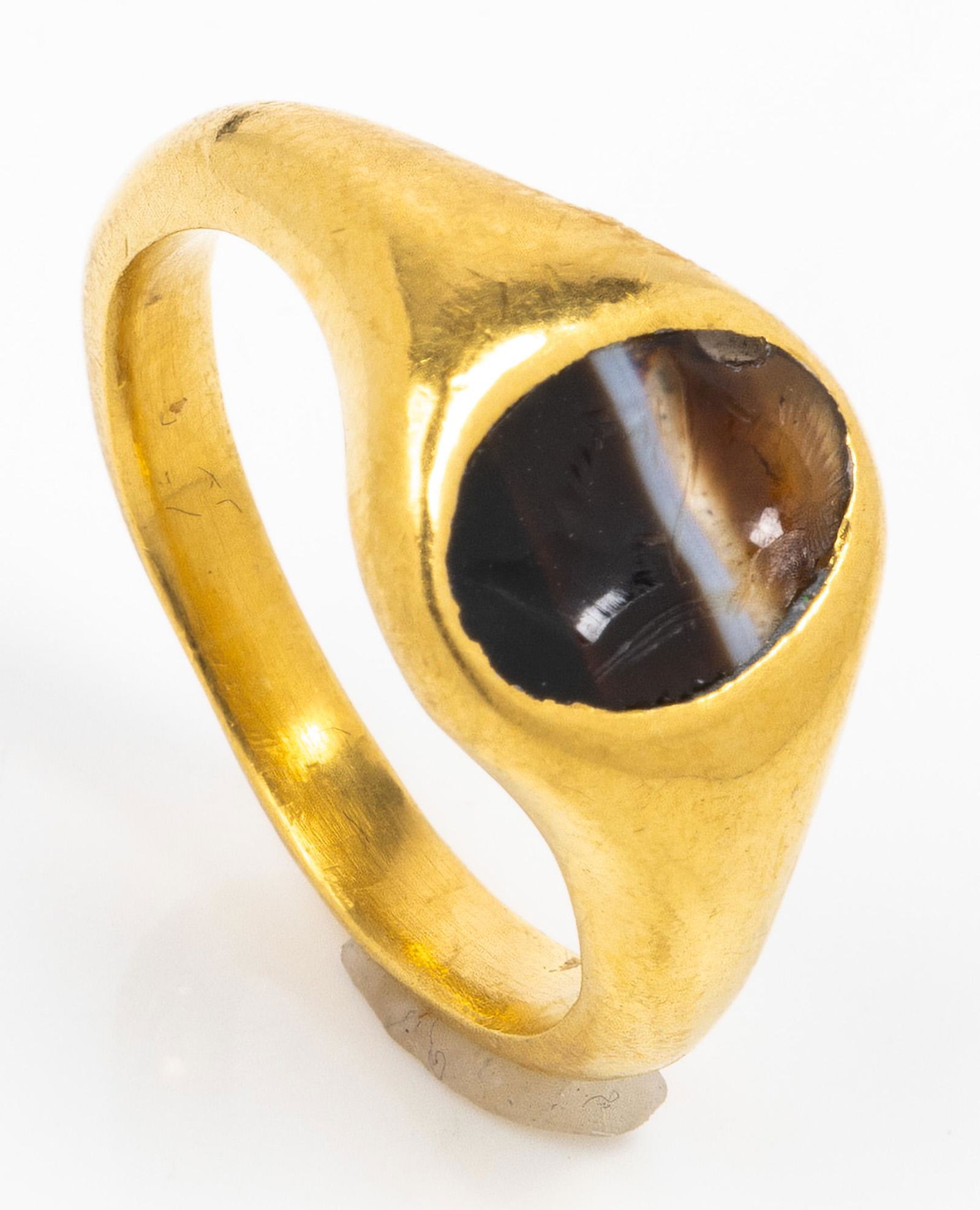 Roman, ca. 1st-2nd Century AD, Banded Agate Intaglio of (1 of 1)