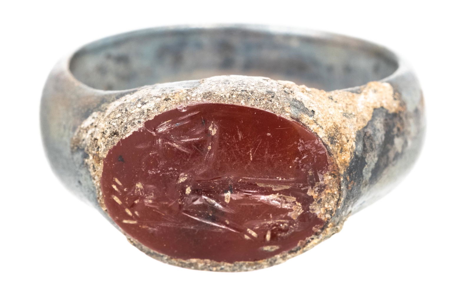 Ancient Greco-Roman, ca. 1st Century A.D. Silver Ring (1 of 1)