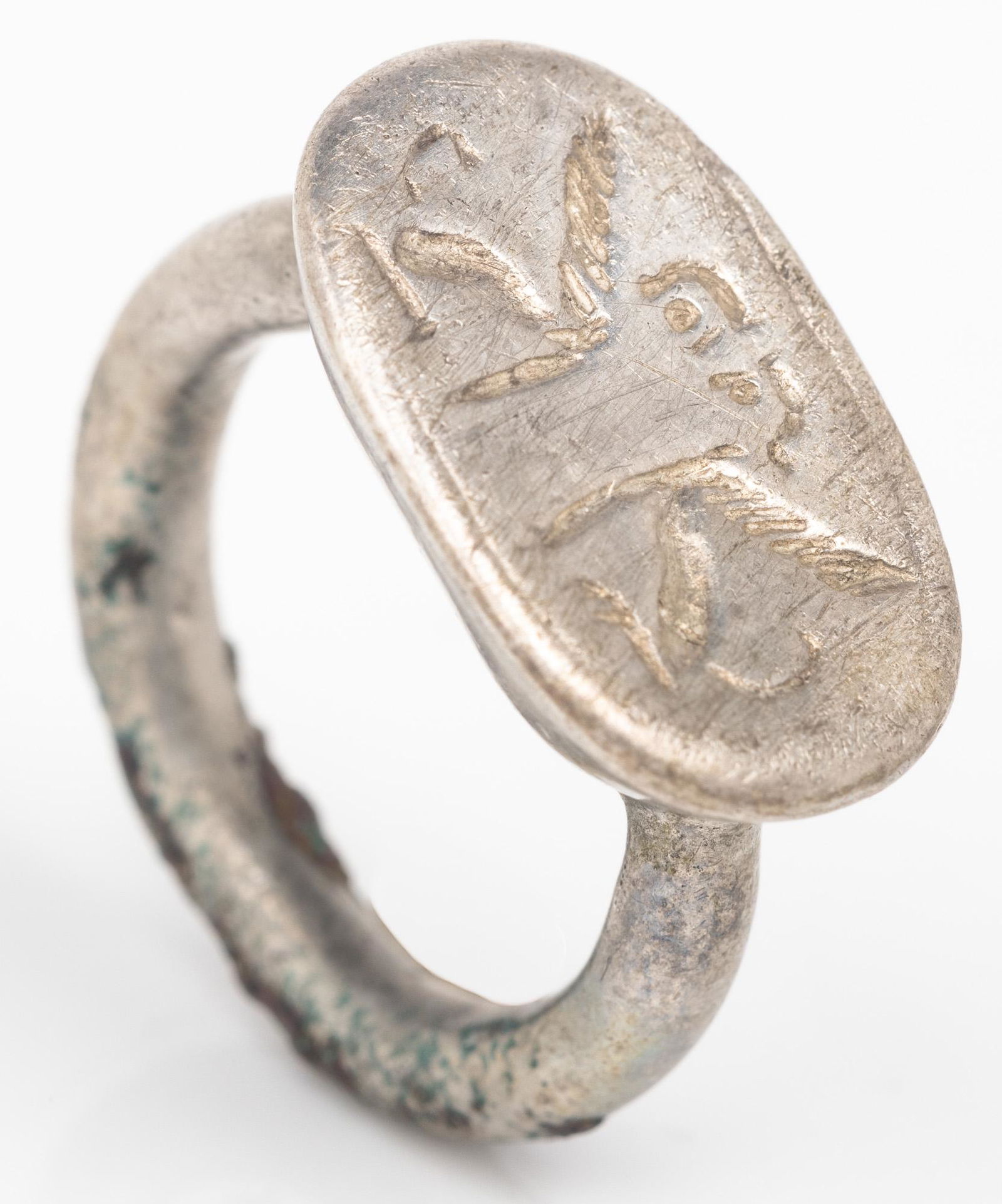 Ancient Egyptian Silver Ring, ca. 1st Millennium B.C. (1 of 1)