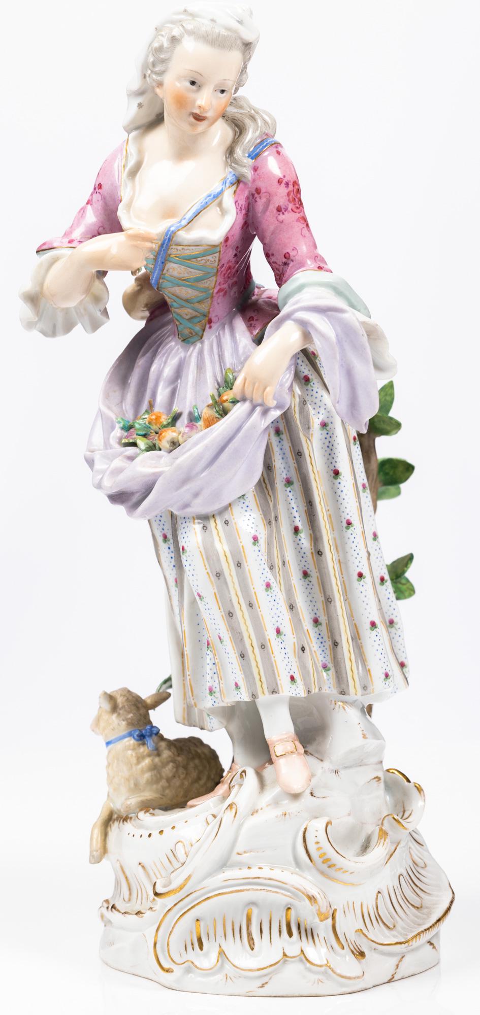Stunning Meissen Porcelain, 10Â½" Figure "Woman (1 of 1)