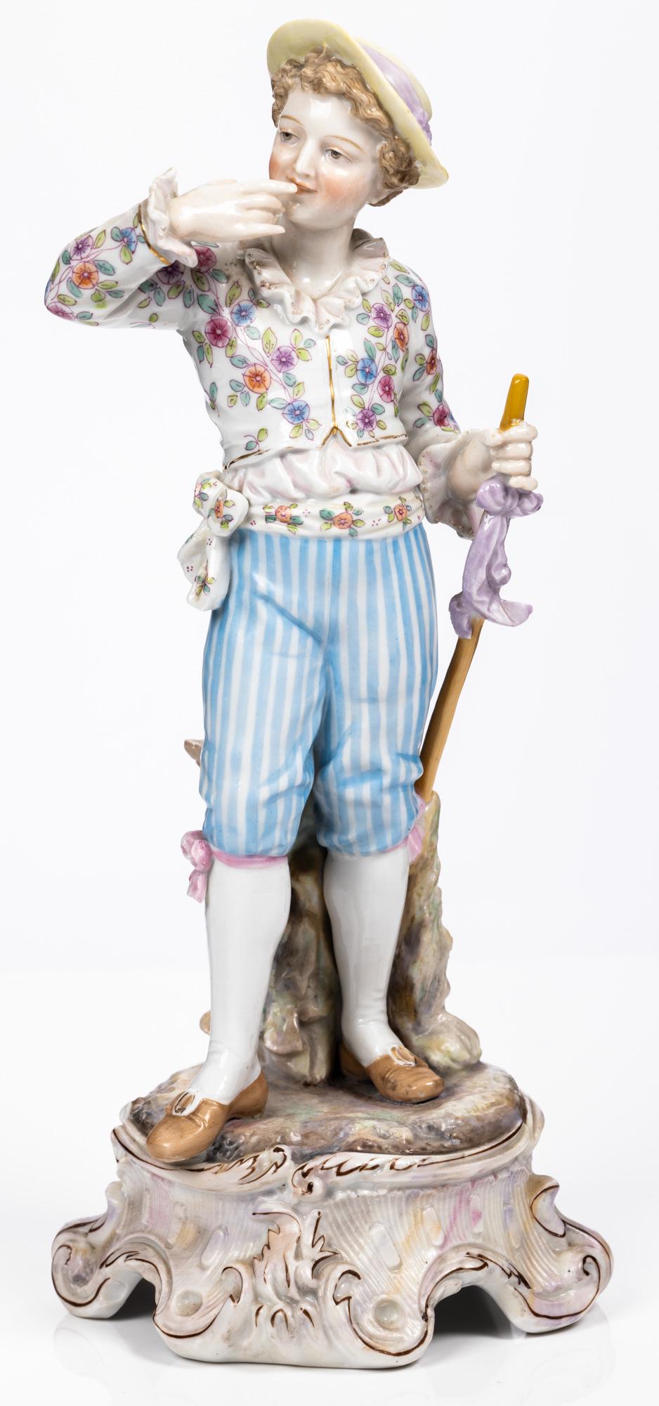 Wonderful Meissen Porcelain Figure of a Young Shepherd (1 of 1)