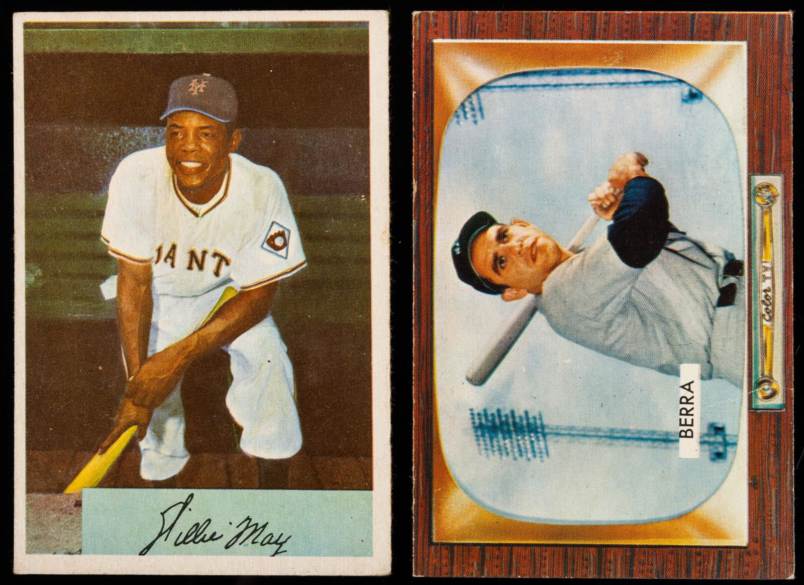 Baseball Cards: 1954 Bowman Willie Mays #89 and 1955 (1 of 1)