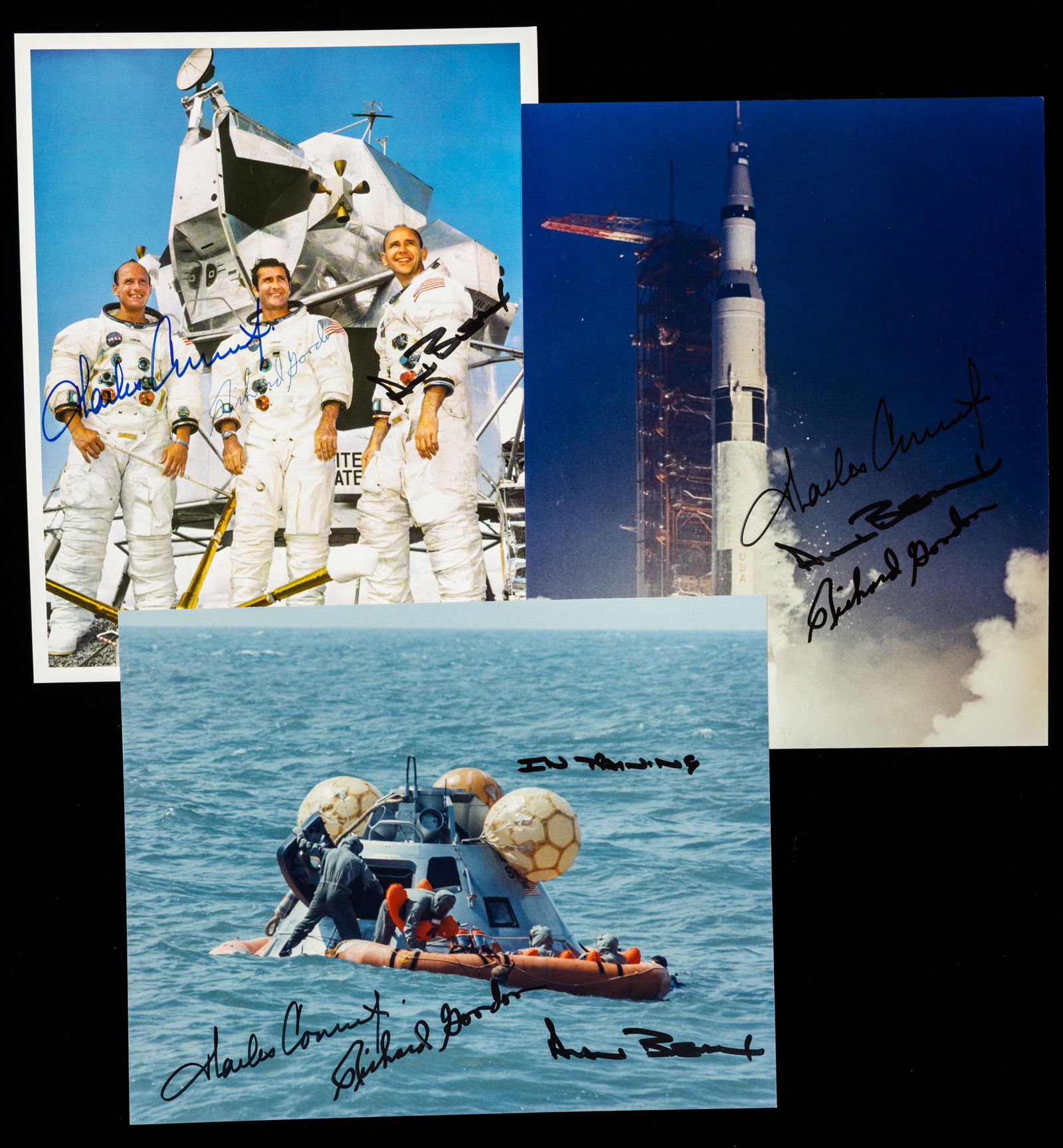 Apollo 12 Crew Photos Signed By Charles Conrad, Richard (1 of 1)