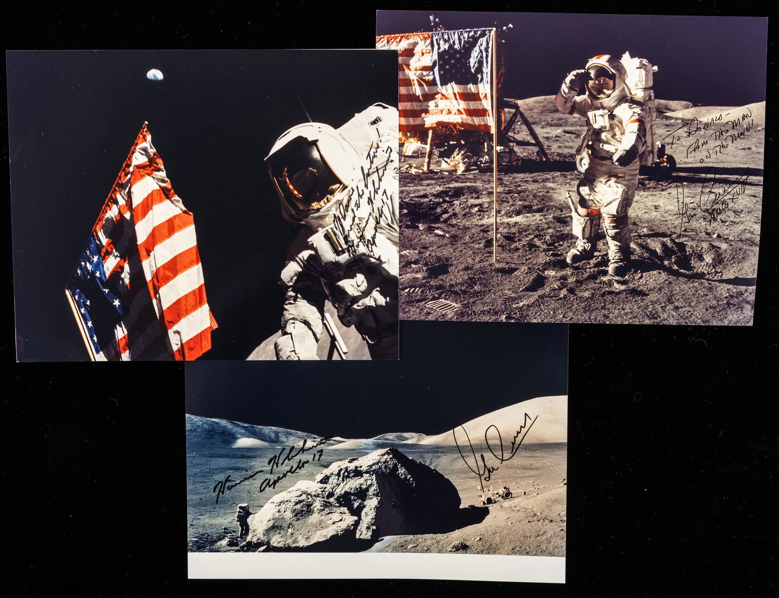 Apollo 17 Photos Signed By The Last Men To Step On The (1 of 1)