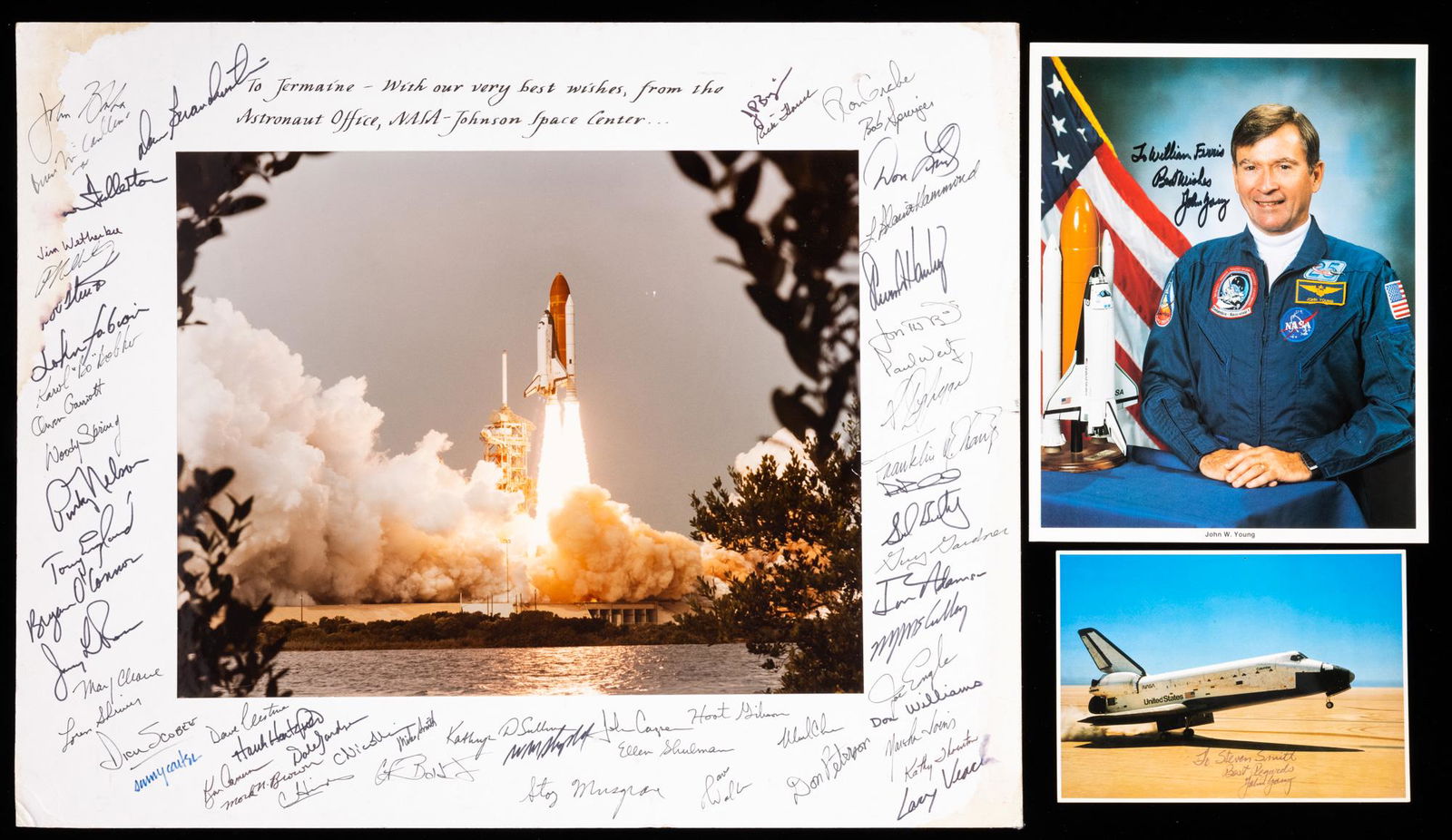 STS-9 Launch Photo With 58 Astronaut Signatures (1 of 1)