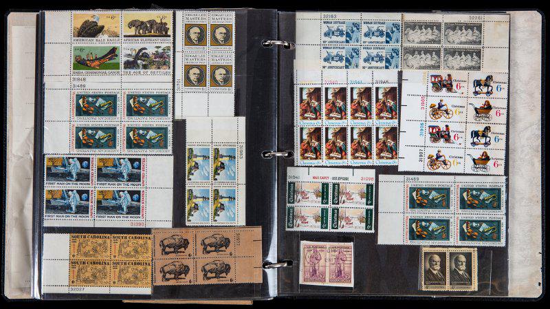 US Mint & Used In 14 Albums/Stockbooks: */o US Mint & Used In 14 Albums/Stockbooks. Two banker boxes containing albums, stockbooks and mint sheet files with mainly mint & used from 1920's (few earlier) to modern period (some post office yea