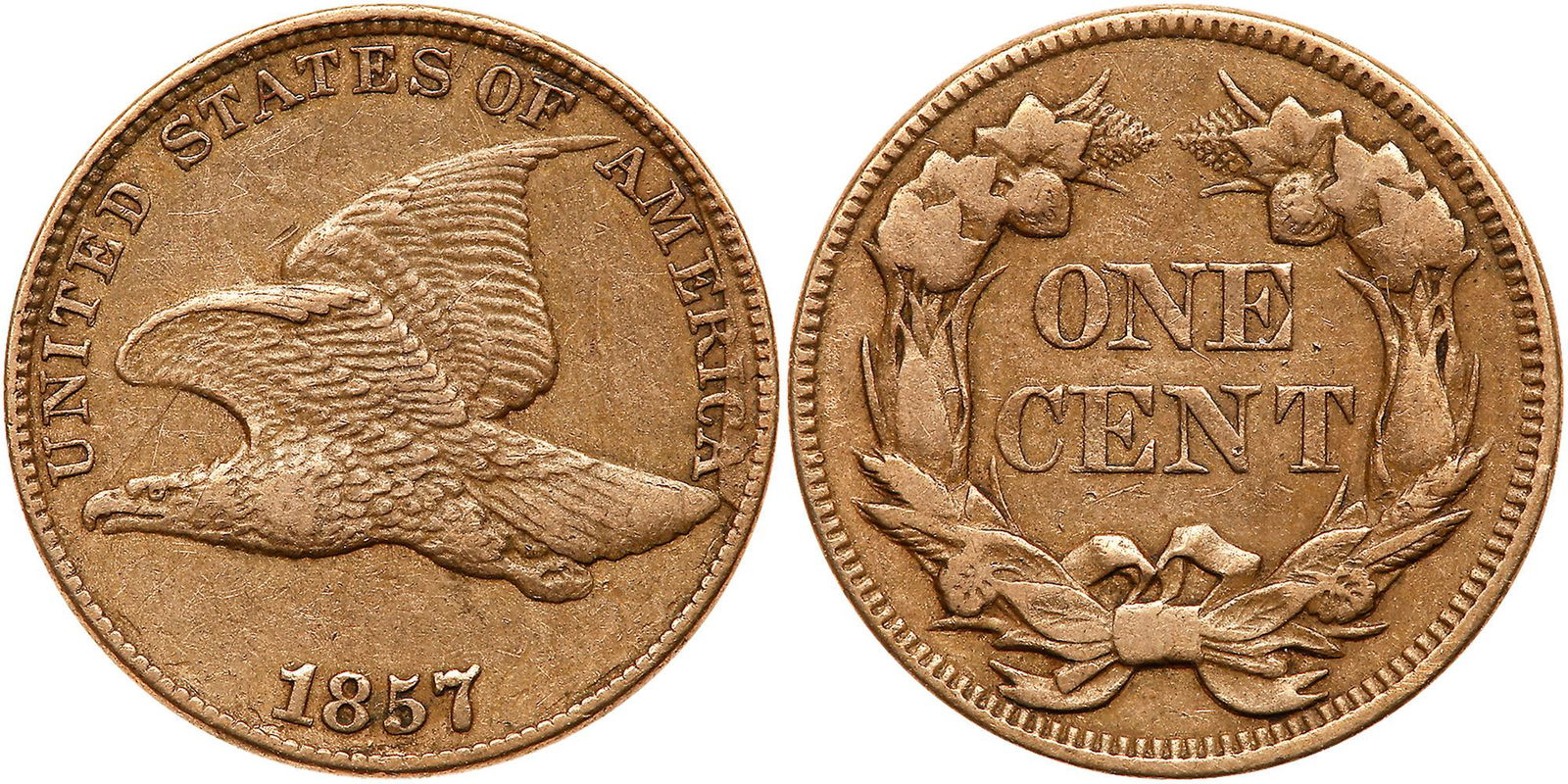1857 Flying Eagle Cent (1 of 3)