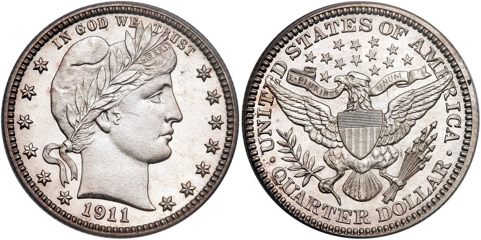 1911 Barber Quarter Dollar (1 of 3)