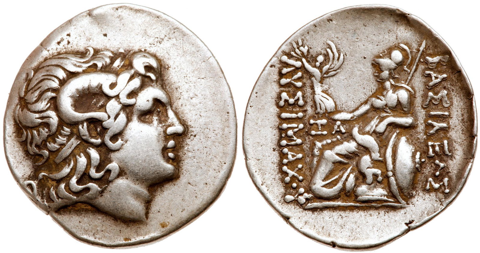 Thracian Kingdom. Lysimachos. Silver Tetradrachm (16.58: Thracian Kingdom. Lysimachos. Silver Tetradrachm (16.58 g), as King, 306-281 BC. Byzantion(?), late 3rd century BC. Diademed head of the deified Alexander right, with horn of Ammon. Reverse: BAΣ