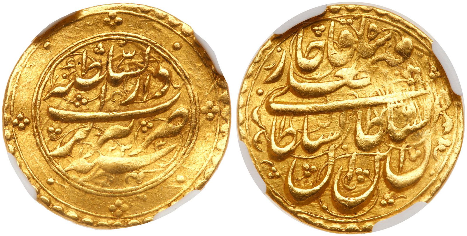 Iran. Toman, AH1233 (1817): Iran. Toman, AH1233 (1817). Fr-34. Fath Ali, 1797-1834. NGC graded AU-55. Estimated Value $350 - 400