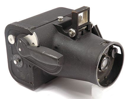 World War II Aerial Camera: World War II Aerial Camera. Air Force- Army Aerial camera. Lens comes from Bausch and Lomb Optical Company, Rochester, New York. Manufactured by The Folmer Graflex Corporation, Rochester, New York. Me