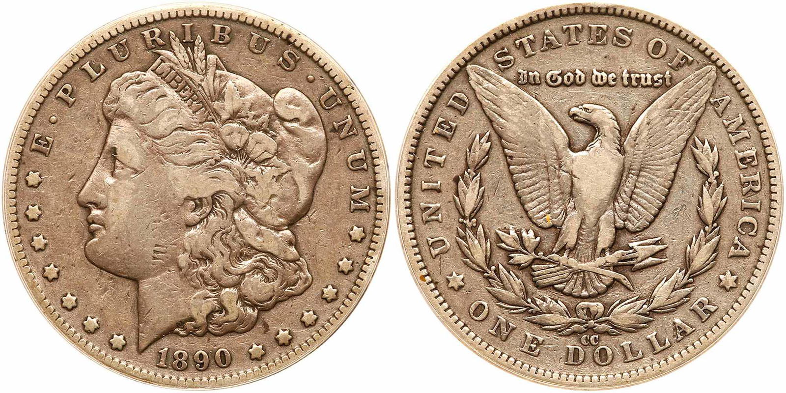 1890-CC Morgan Dollar. ANACS VF20 (1 of 3)