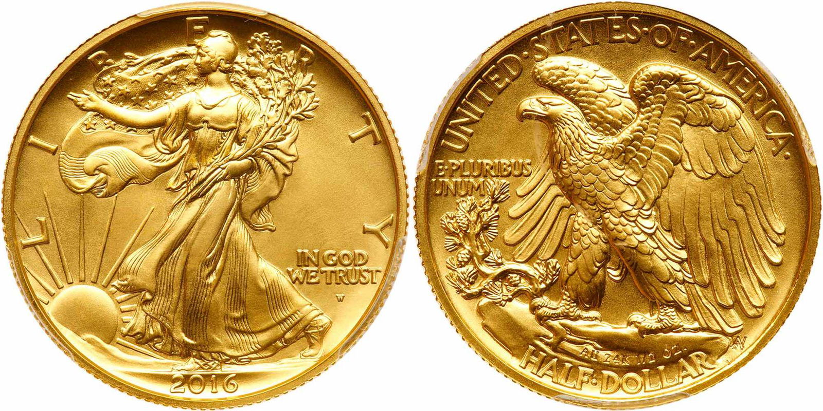 2016-W Walking Liberty Half 100th Anniversary Gold (1 of 3)