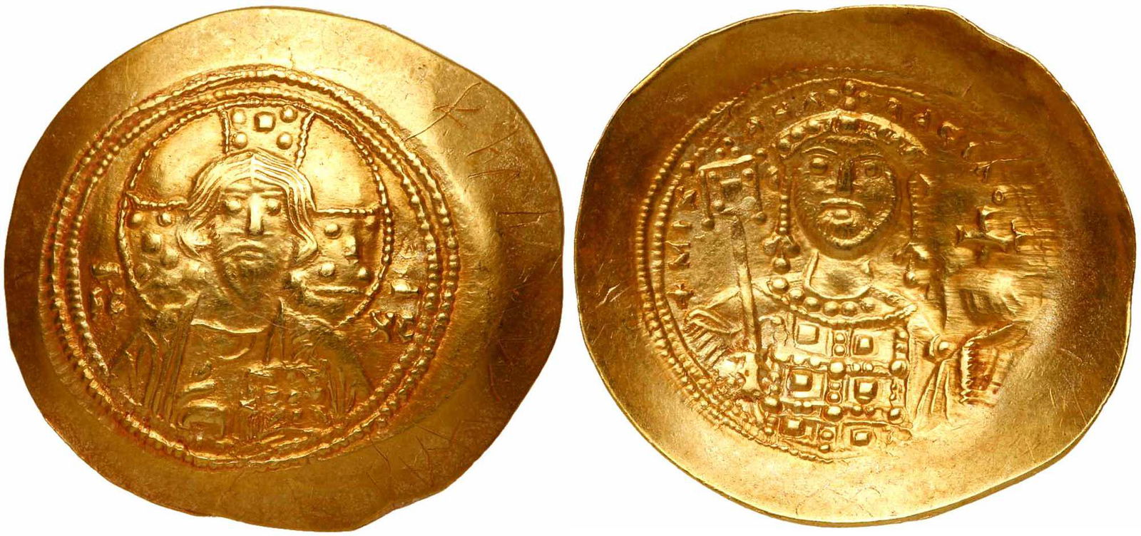Michael VII, Ducas, 1071-1078. Gold Scyphate Nomisma (1 of 3)