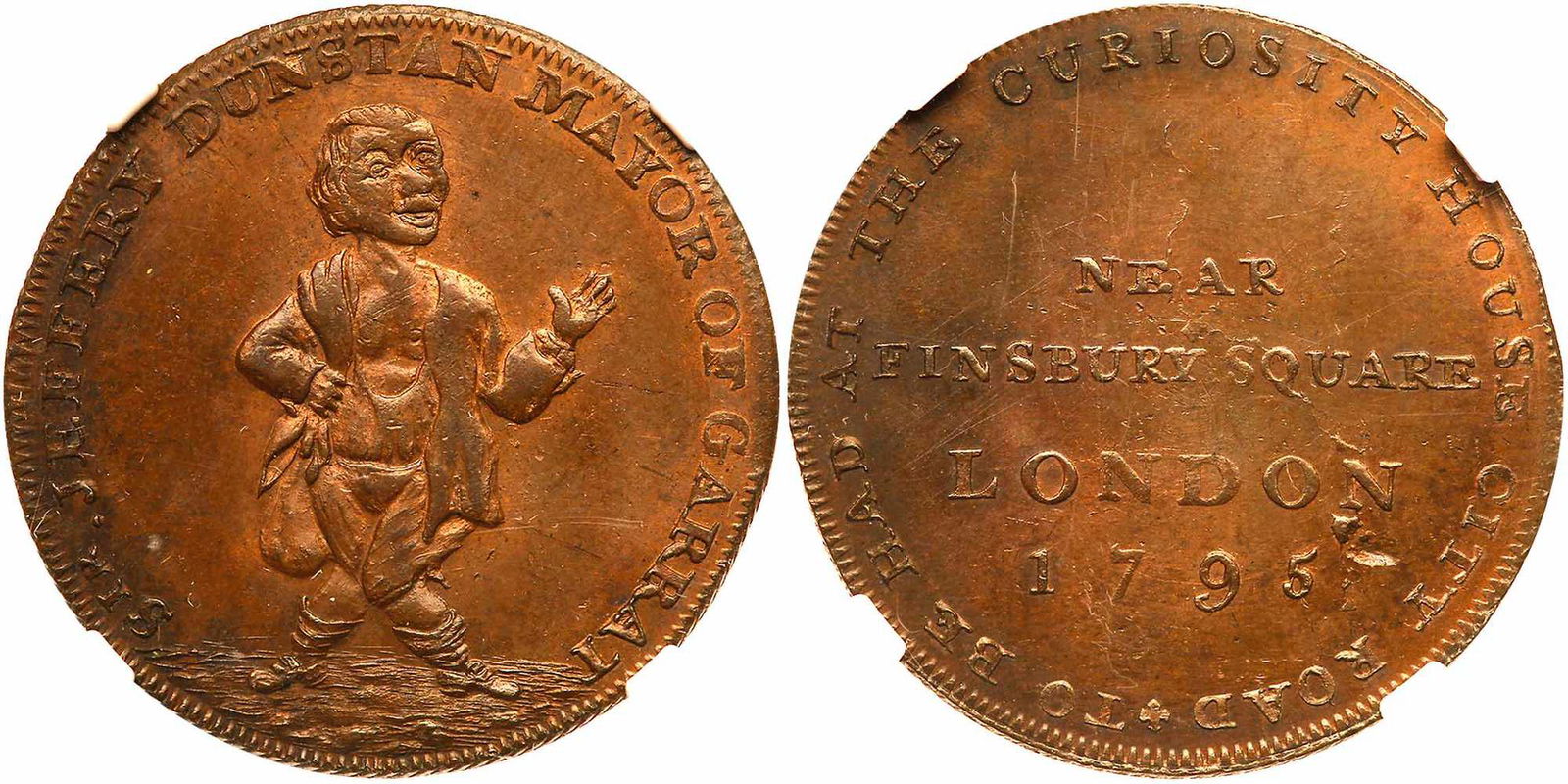 Great Britain. Middlesex. Conder Halfpenny, 1795. NGC (1 of 3)