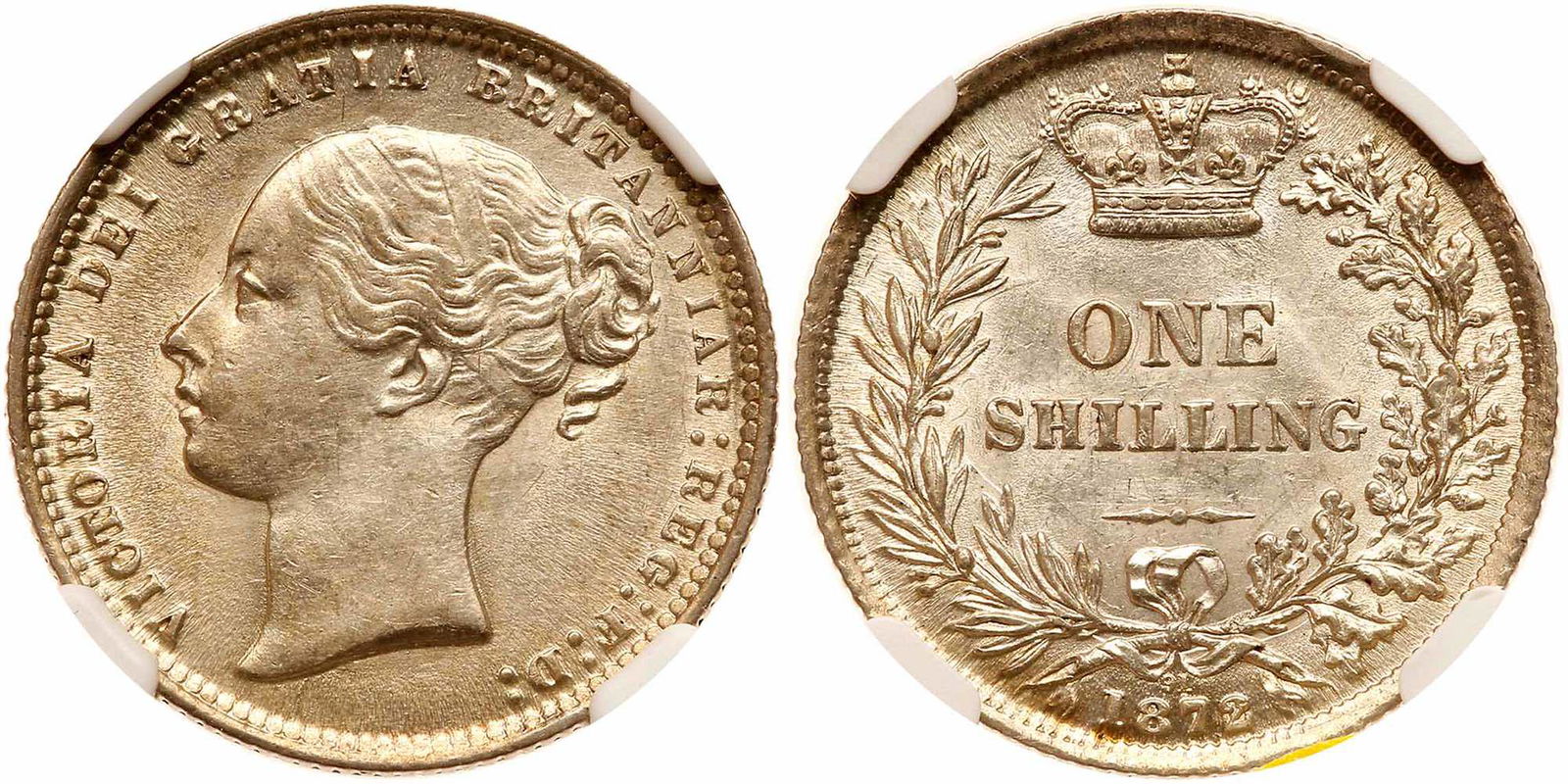 Great Britain. Shilling, 1872. NGC UNC (1 of 3)