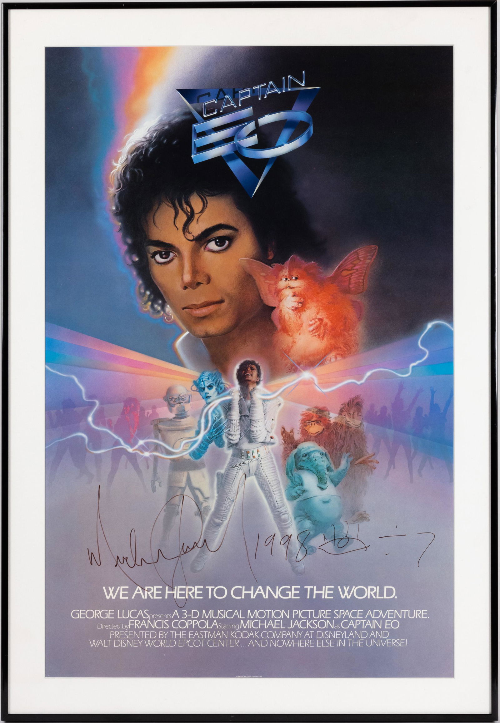 Michael Jackson Signed Captain EO Poster (1 of 1)