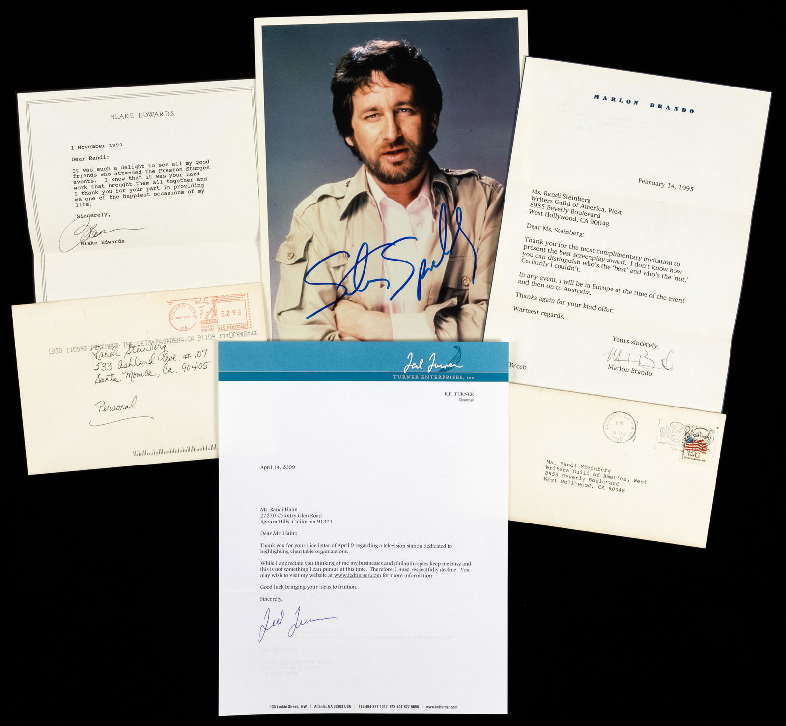 Bold Signatures by Steven Spielberg, Blake Edwards, Ted (1 of 1)