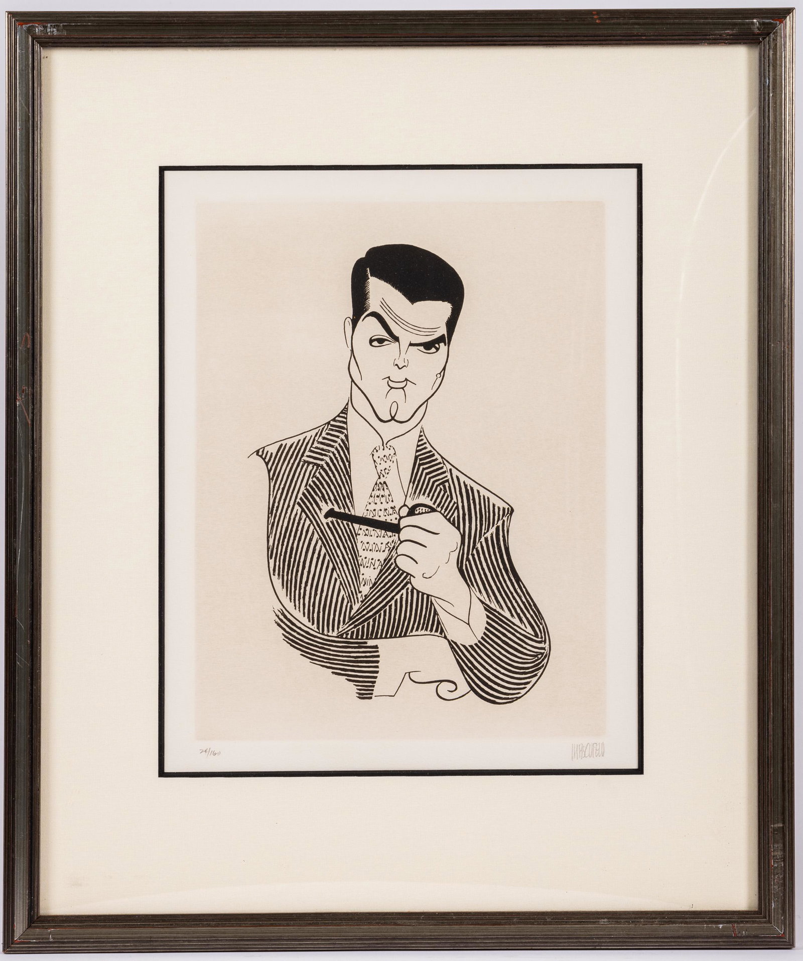 Hirschfeld, Al. "Cary Grant" Signed and Numbered (1 of 1)