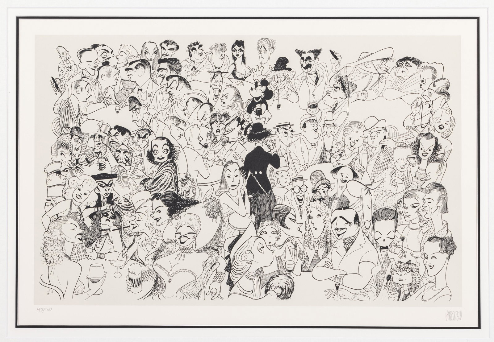 Hirschfeld, Al. "Movieland", Signed & Numbered (1 of 1)