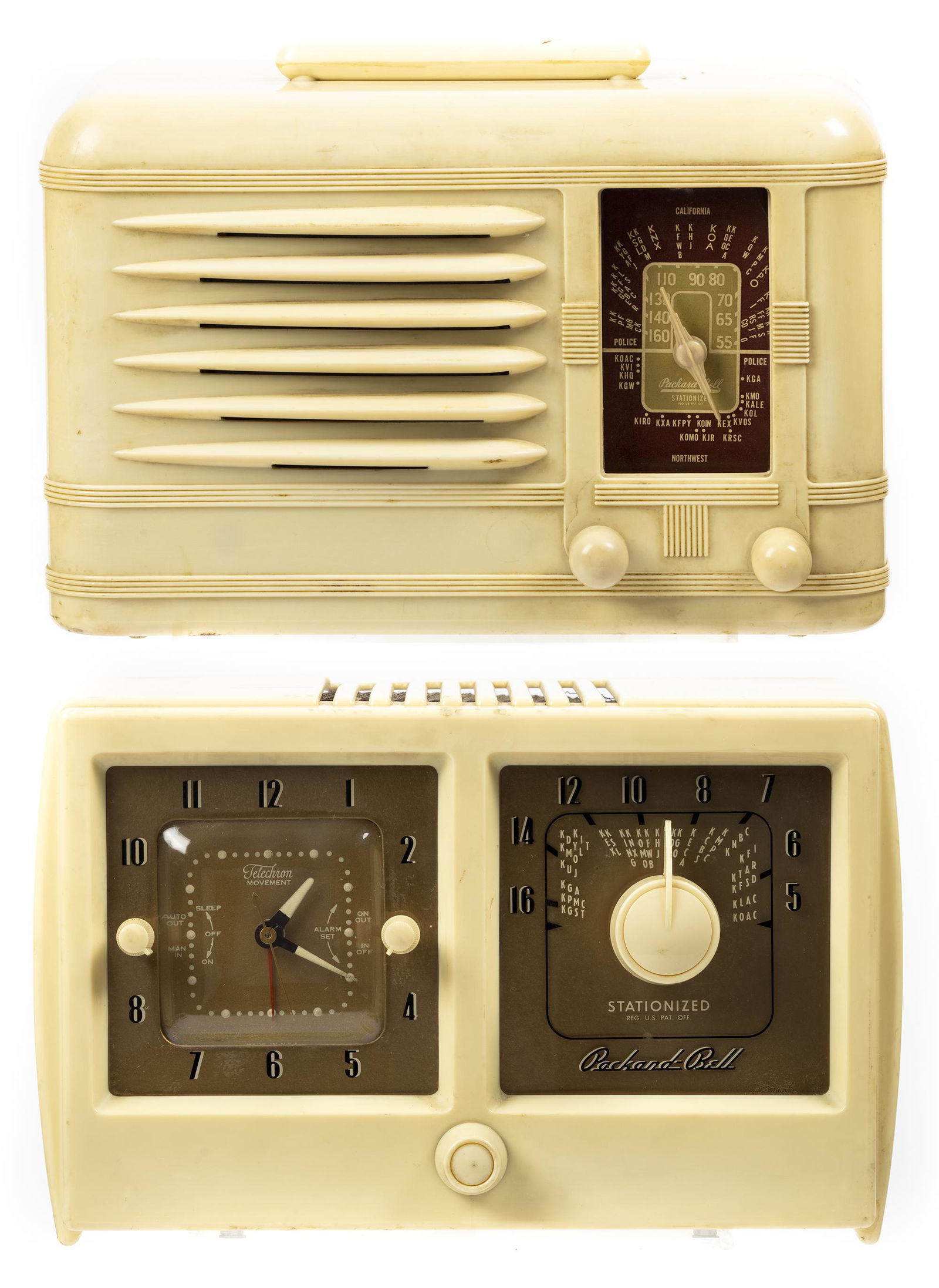 Two Packard-Bell Bakelite Radios: The Model 532 and (1 of 1)