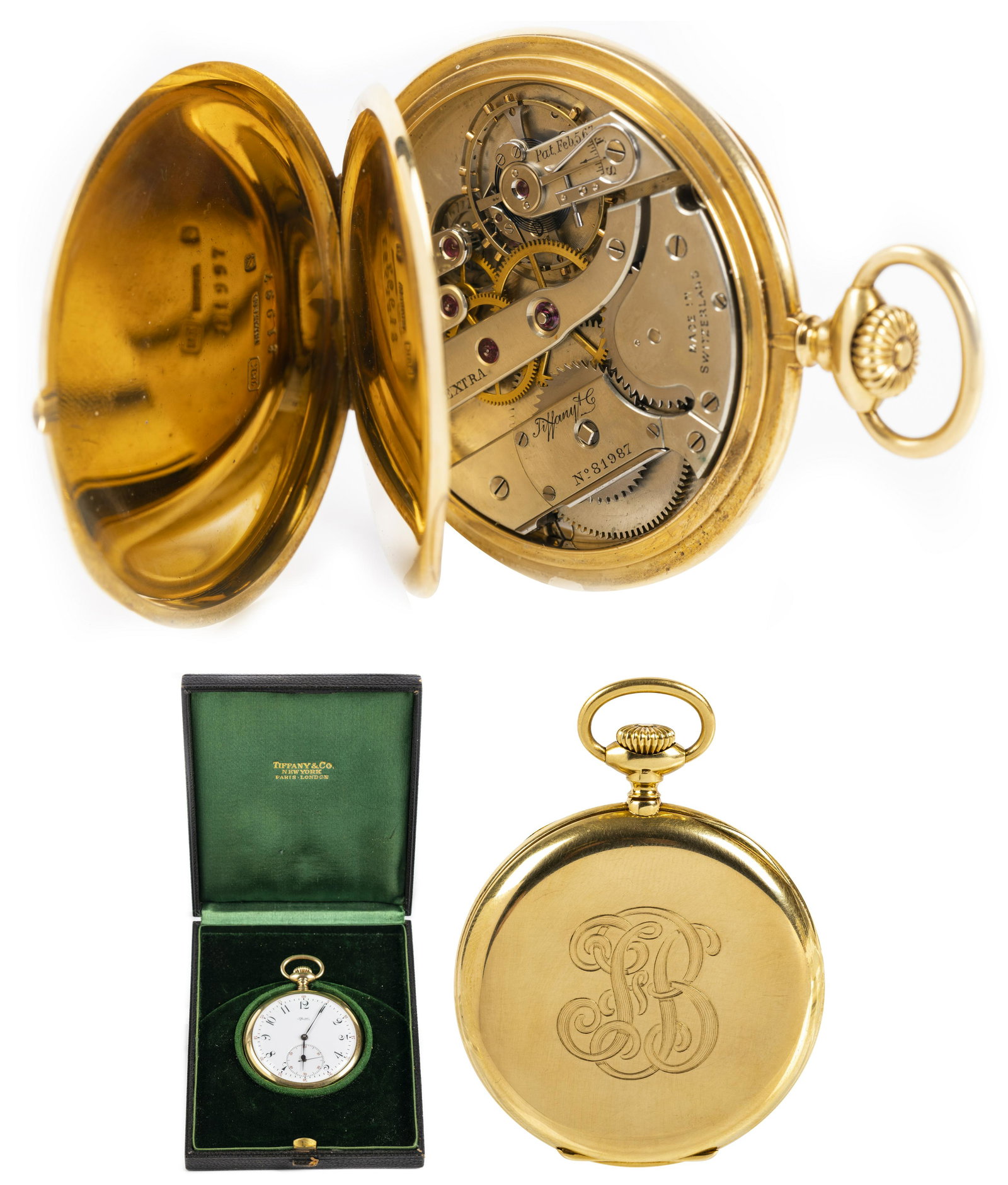 Tiffany & Co. 18K Yellow Gold Pocket Watch in Original (1 of 1)