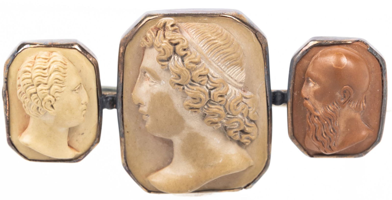 Neo Classical, ca. 19th Century, Silver Broach Pin with (1 of 1)