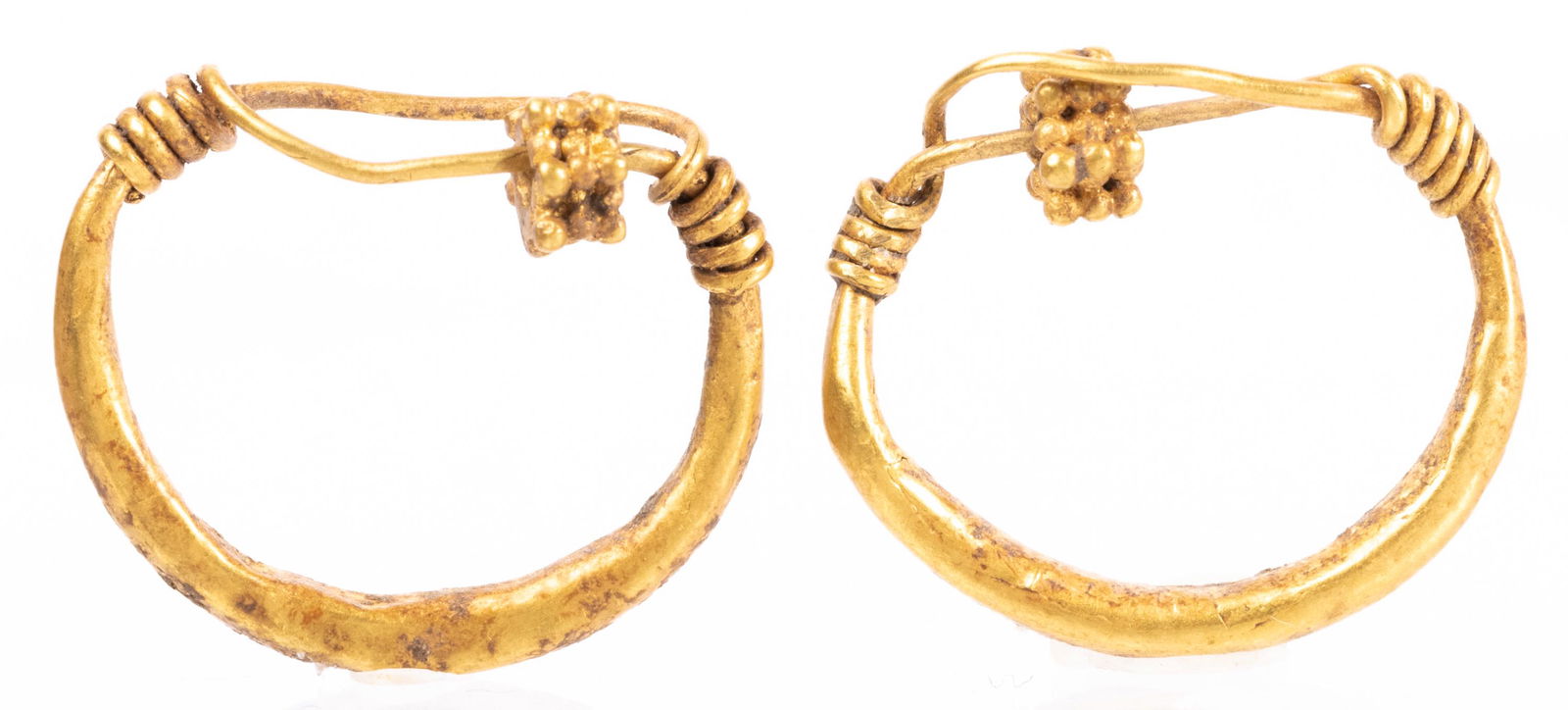 Ancient Roman Earrings in High Karat Gold from the (1 of 1)