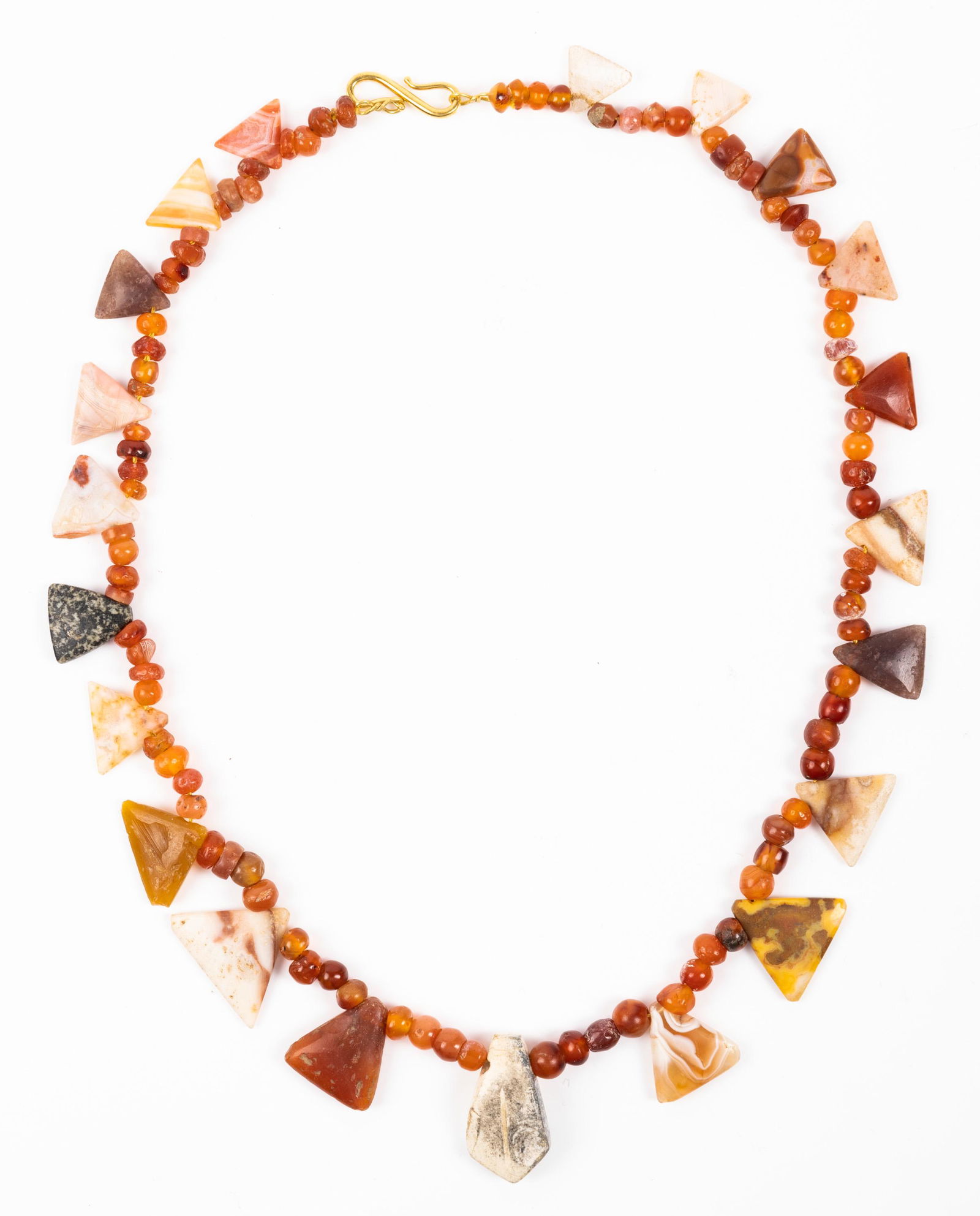Ancient Carnelian, Agate and Hardstone Beads Spanning (1 of 1)