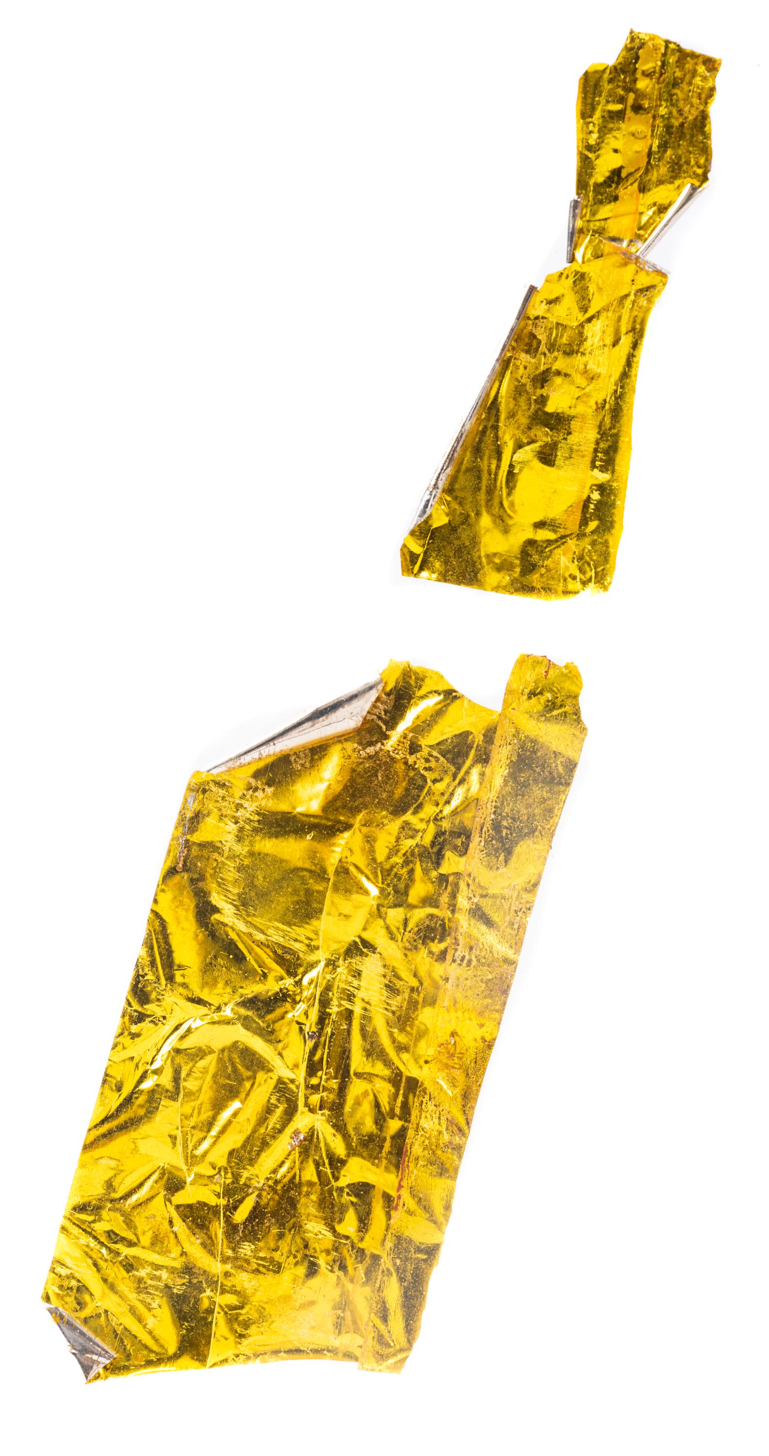 Apollo 13: Two Segments of Flown Thermal Mylar Film (1 of 1)