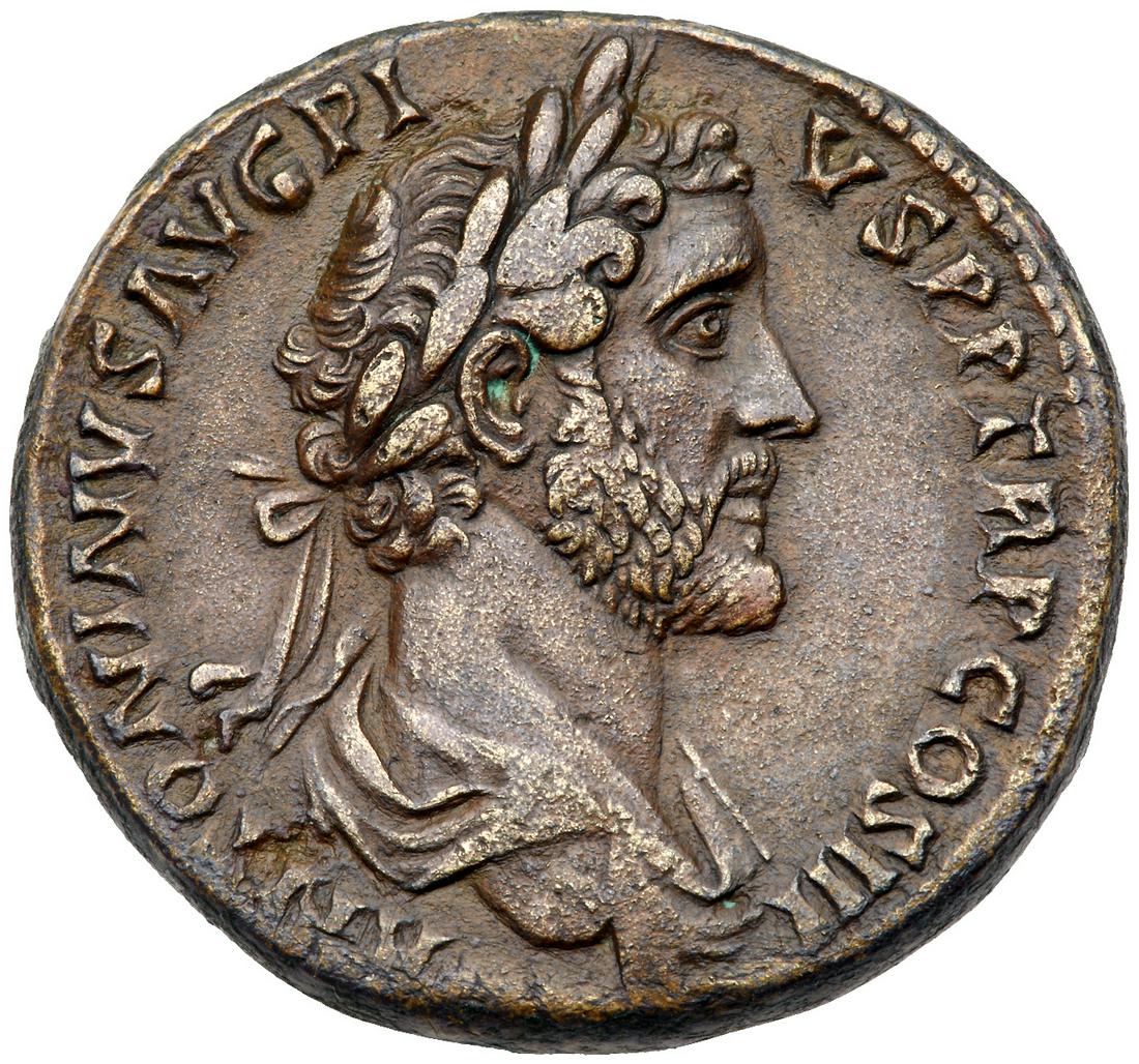 Antoninus Pius. Ã† As (12.61 g), AD 138-161. VF (1 of 2)