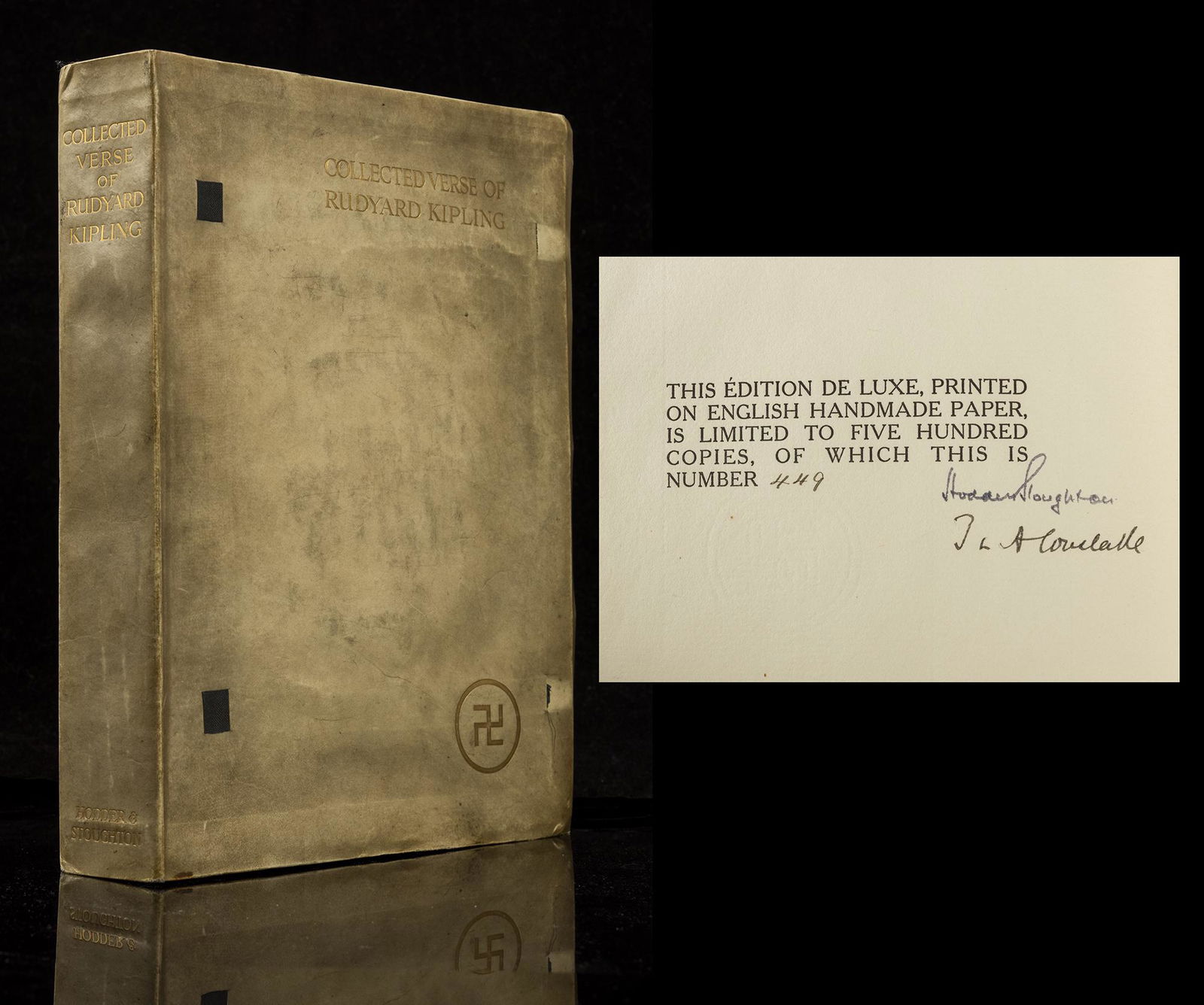 Kipling, Rudyard. "Collected Verse of Rudyard Kipling" Signed Limited Edition of 500 (1 of 1)