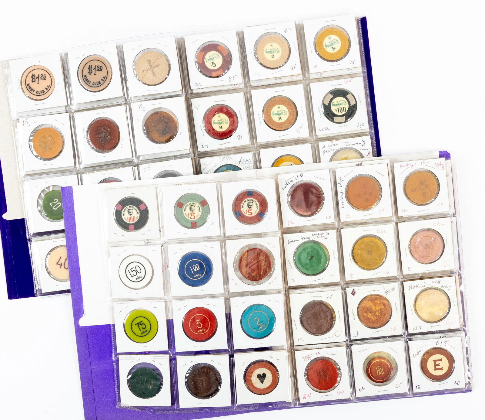 Fine Collection of 96 Cuban Casino Chips in Overall Very Fine Condition. (1 of 1)