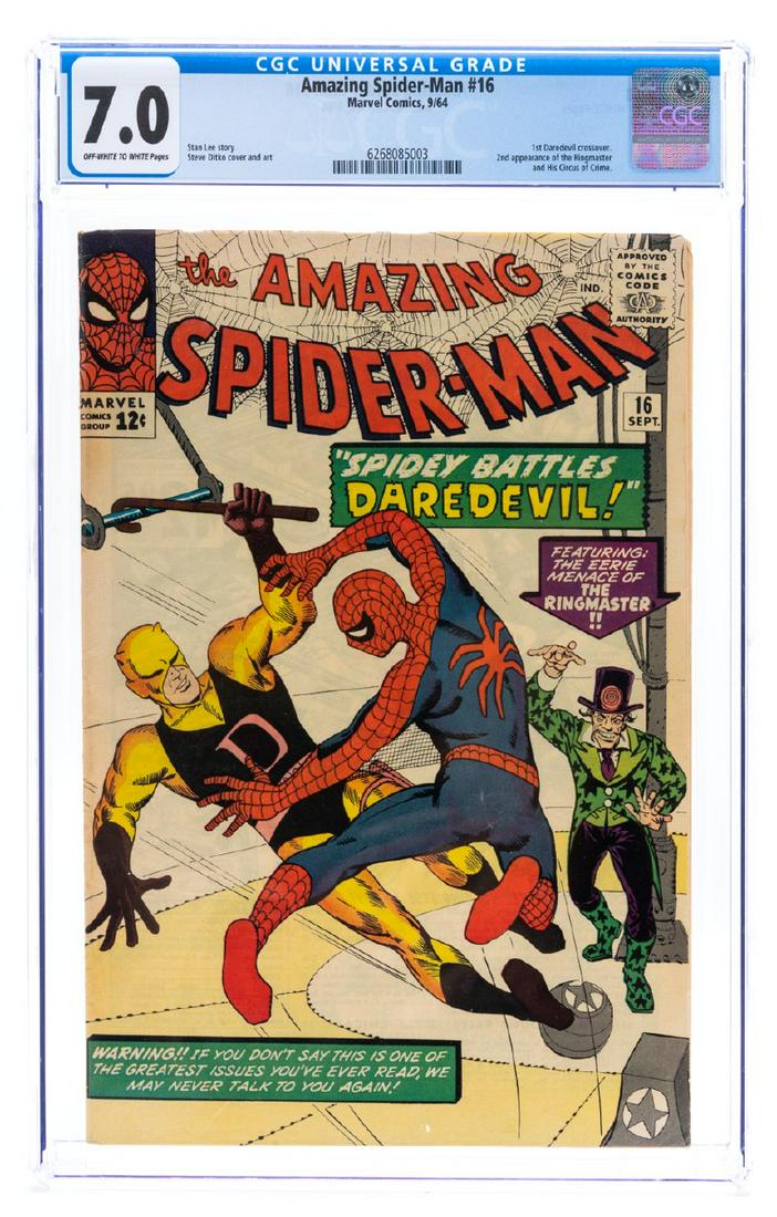 The Amazing Spider-Man No. 16 Marvel comics 1964 CGC 7.0 off-white to white pages (1 of 1)