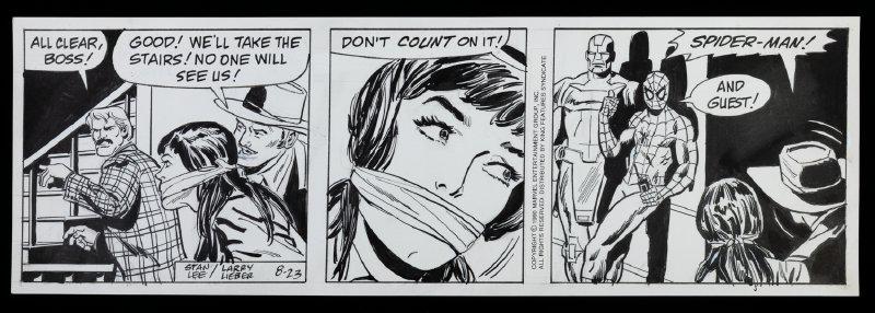 The Amazing Spider-Man Original Comic Strip Art 8-23-1990 (1 of 1)