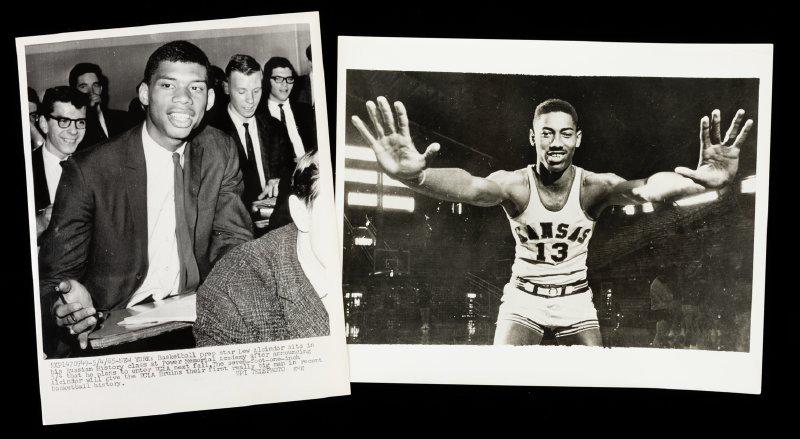 Wilt Chamberlain and (then) Lew Alcindor: Two Very Scarce Vintage Original United Press: Wilt Chamberlain and (then) Lew Alcindor: Two Very Scarce Vintage Original United Press International Photos (UPI). Early vintage original news photos can be very hard to find. Offered are two vintage